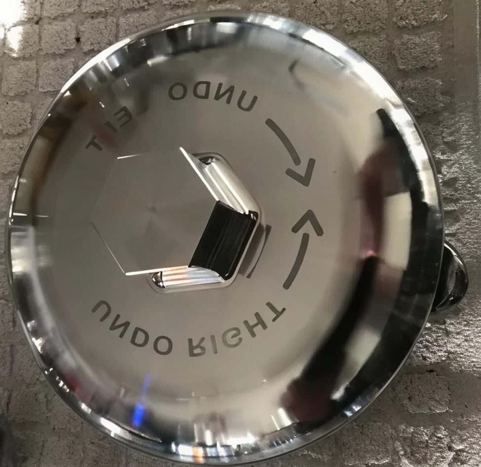 Stainless steel pot lid with handle