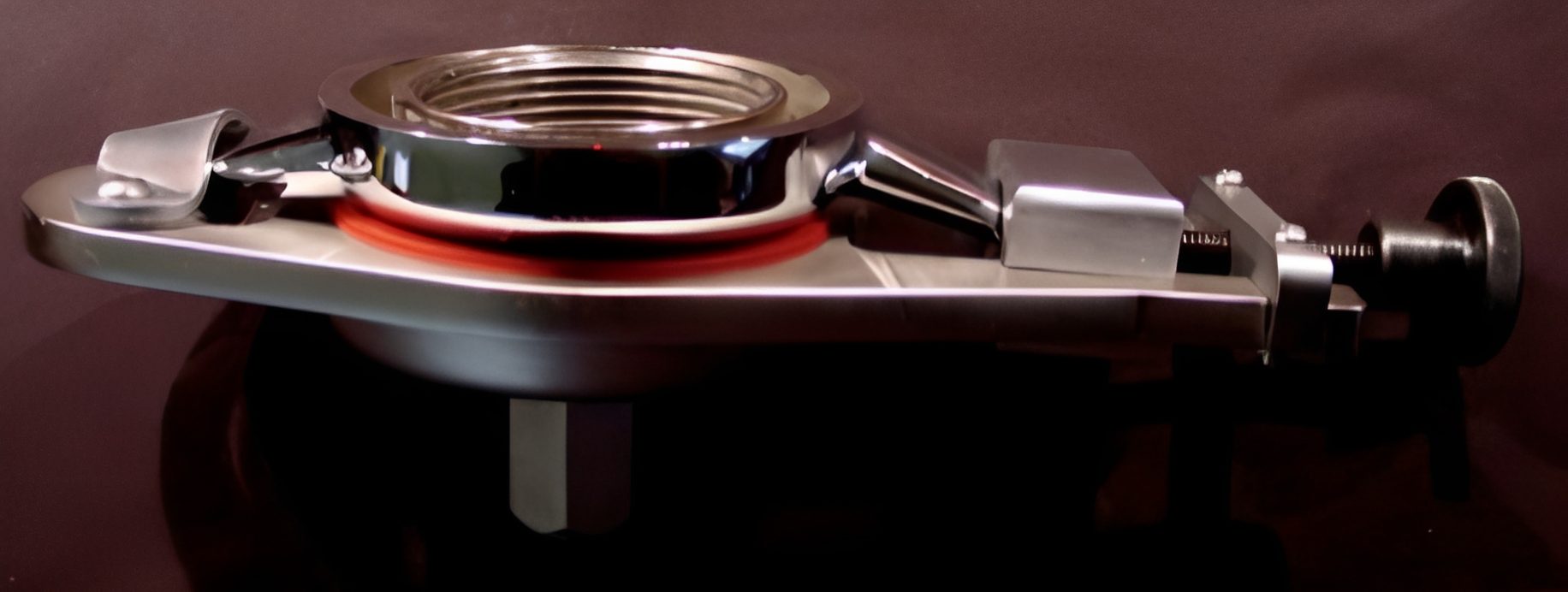 stainless steel clamp coupling with orange gasket